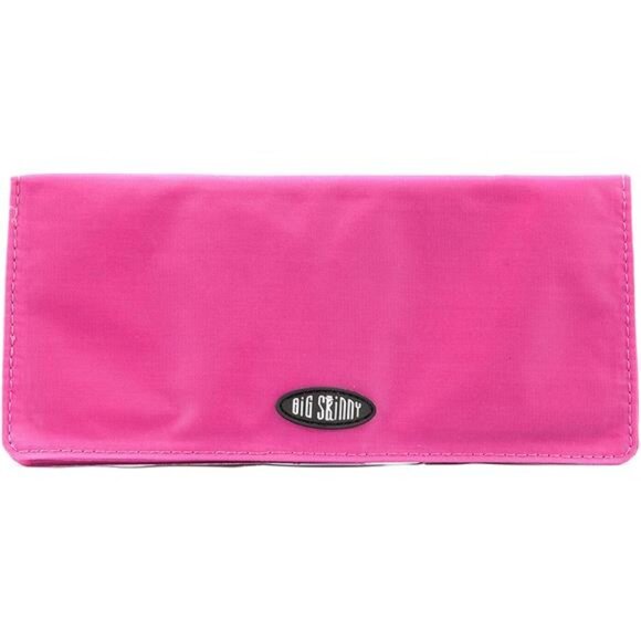 Big Skinny Women's Executive Bi-Fold Checkbook Slim Wallet, Holds Up to 40 Cards - Picture 1 of 7